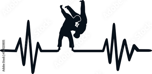 Judo heartbeat line