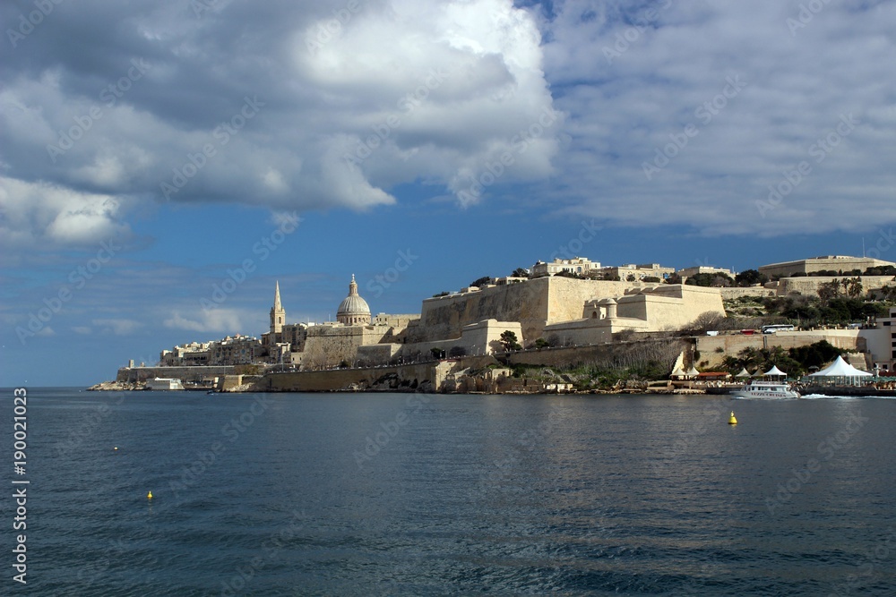 Valletta from Ta' Xbiex, Malta.