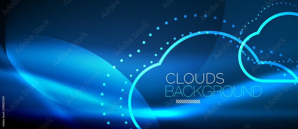 Vector cloud computing, storage concept Vector cloud computing, storage concept