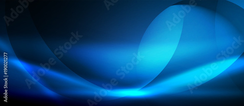 Vector glowing wave neon flowing curve background