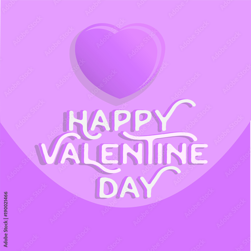 Happy valentine\'s day heart , greeting happy valentine day holiday , valentine day with color Pastels love