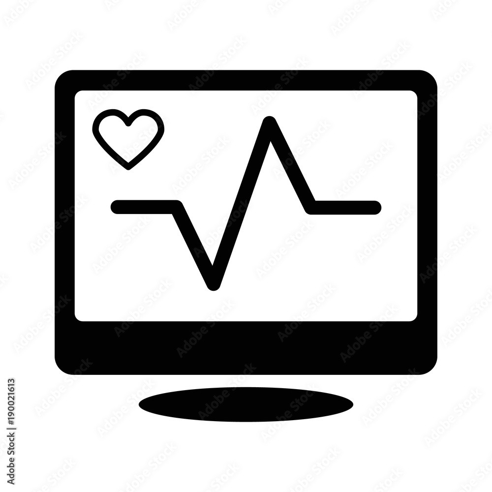 medical cardiogram simple line icon medical cardiogram simple line icon