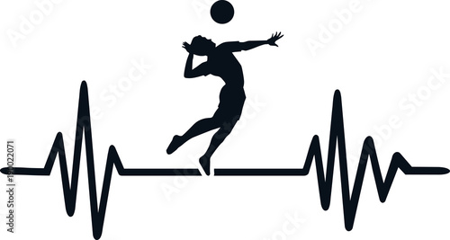 Volleyball heartbeat pulse