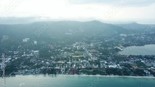 The top of view million island from pattaya province thailand . Video. City by the sea the view from the top photo