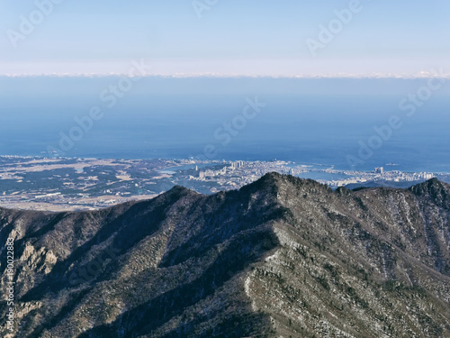 Great view to beautiful mountains Seoraksan. South Korea 