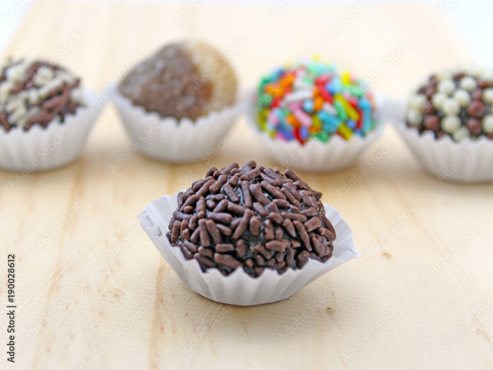 Brazilian traditional sweet (Brigadeiro) Brazilian traditional sweet (Brigadeiro)