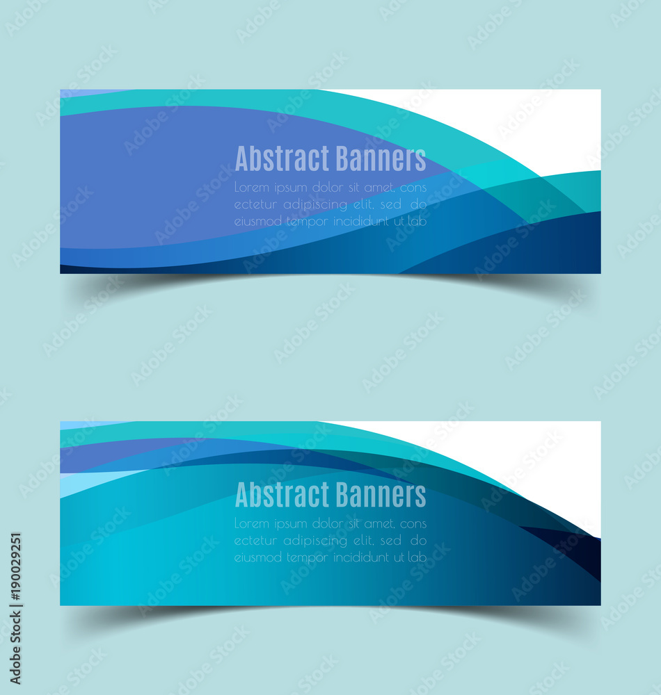 Fototapeta premium Horizontal Banner set2