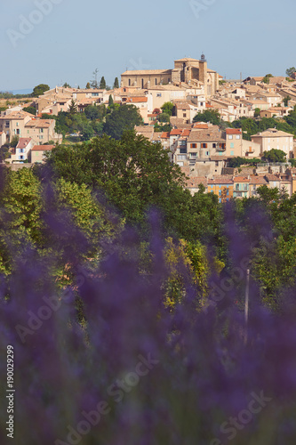 Village and lavender in Provence