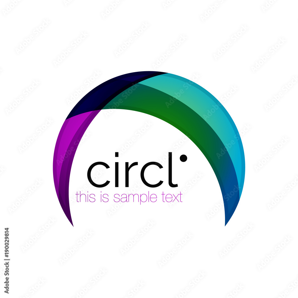 Clean professional colorful circle business icon Clean professional colorful circle business icon