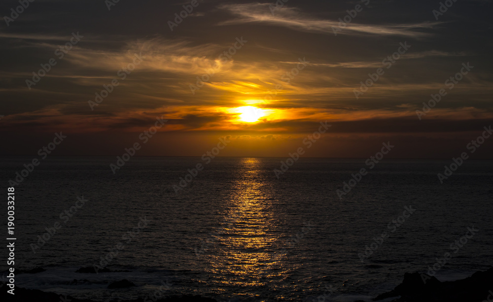 sun goes down