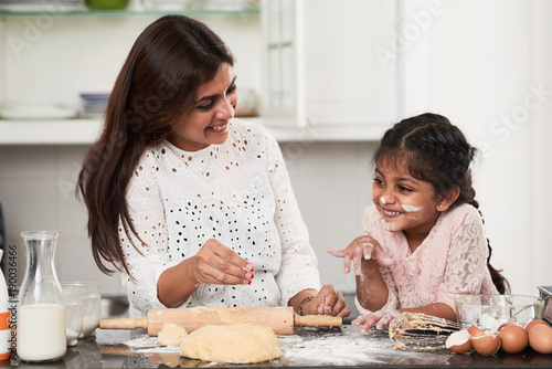 Having Fun with Mom at Kitchen