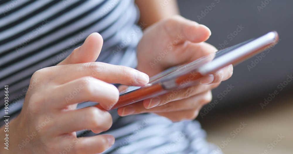Woman using smart phone Woman using smart phone