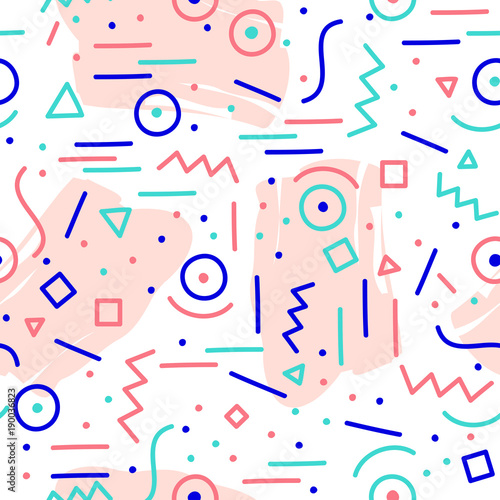 Colorful Abstract Seamless Pattern for Printing, Website ,Fabric , Cards etc. : Vector Illustration