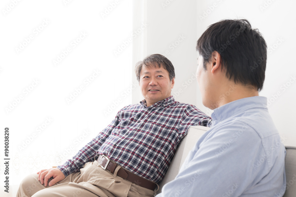 Fototapeta premium 男性 親子