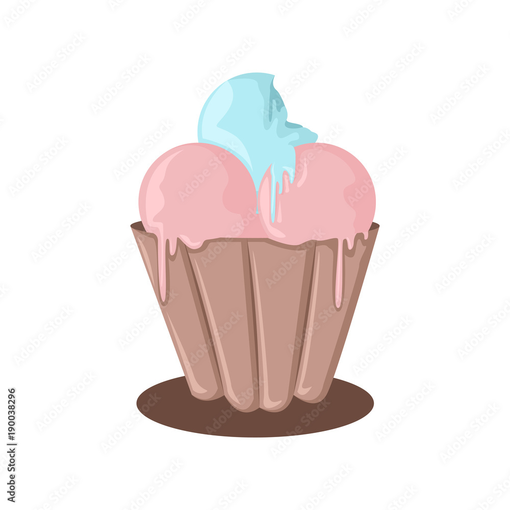 Ice Cream Melting Vector Illustration Graphic Ice Cream Melting Vector Illustration Graphic