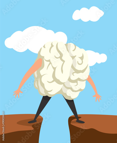 Brain choosing between two options