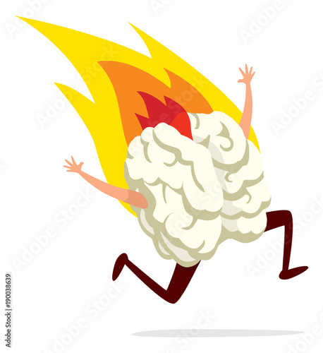 Brain running desperately on fire
