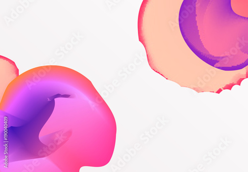 Modern abstract pattern, colorful fluid paint design. Trendy art background. Gradient futuristic shapes. Brochure label, layout flyer, poster, banner vector illustration.