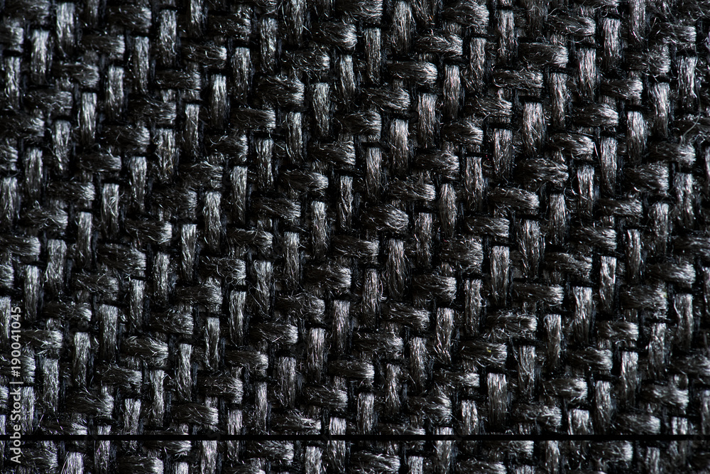Obraz premium Black fabric closeup