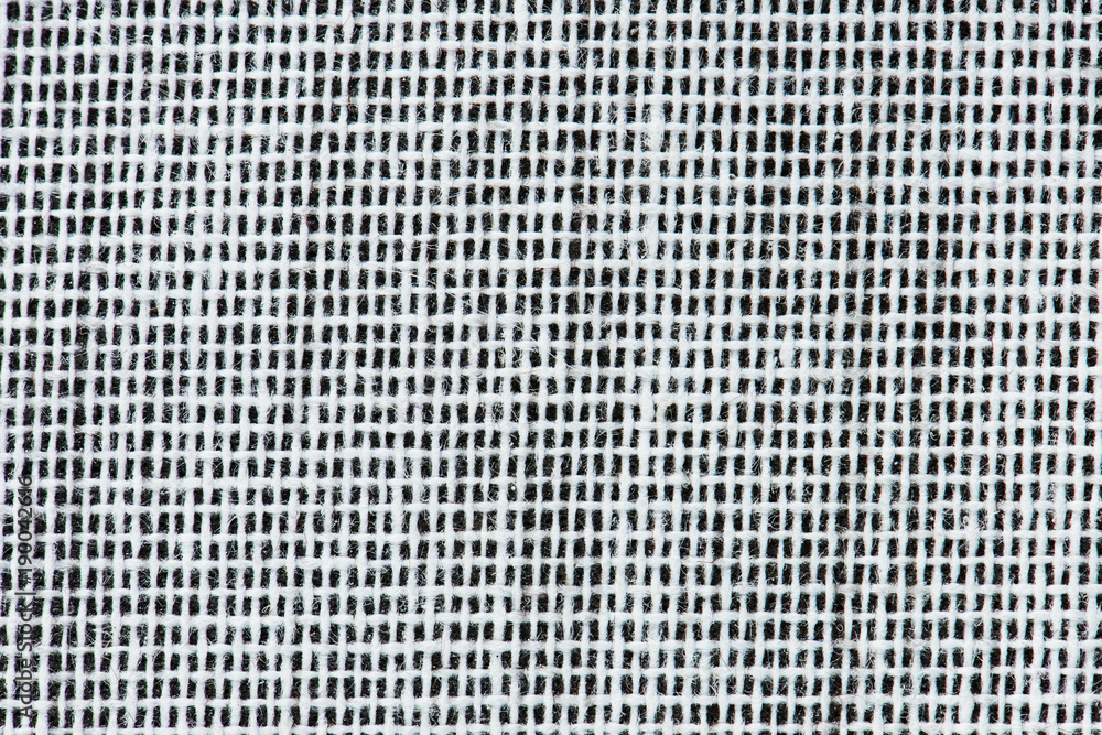 Black and white fabric strips closeup Black and white fabric strips closeup