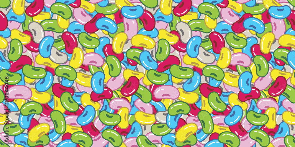 Photo & Art Print bean jelly bean vector Seamless Pattern candy isolated wallpaper background, CNuisin photo-art-print-bean-jelly-bean-vector-seamless-pattern-candy-isolated-wallpaper-background-cnuisin