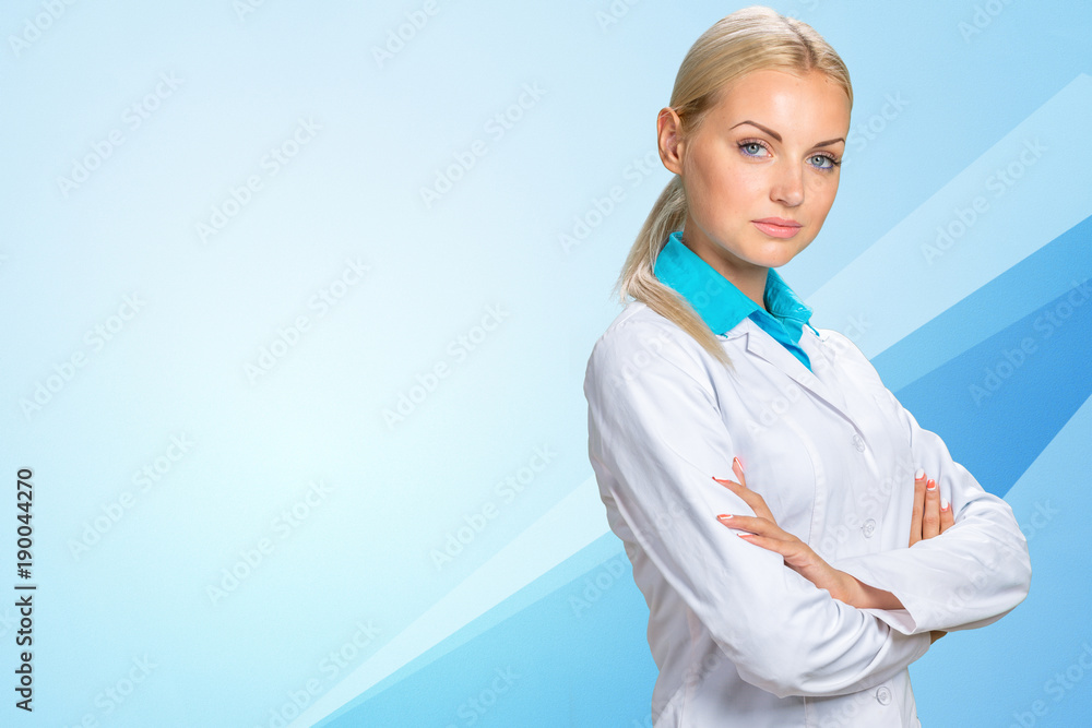 beautiful doctor. woman