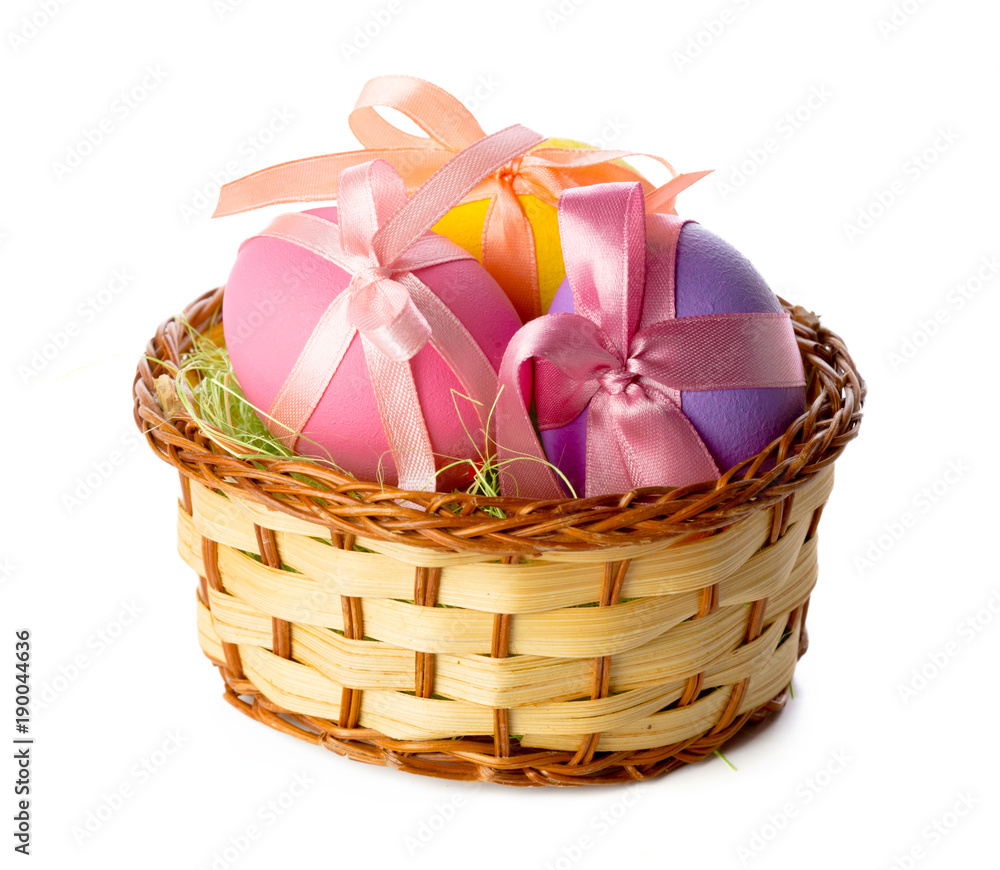 easter eggs isolated on white easter eggs isolated on white