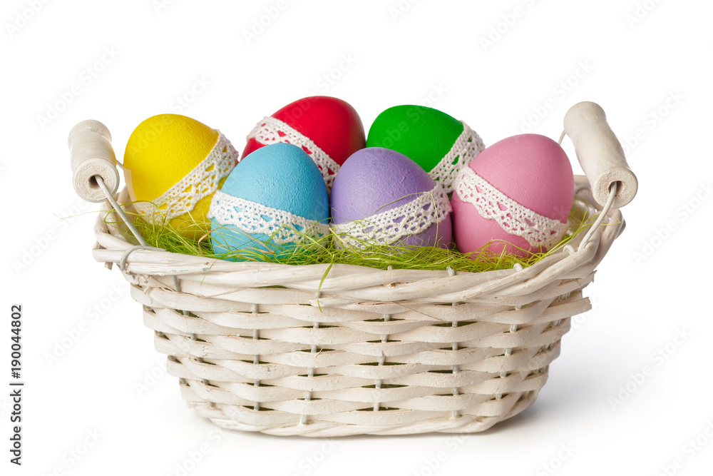 easter eggs isolated on white easter eggs isolated on white