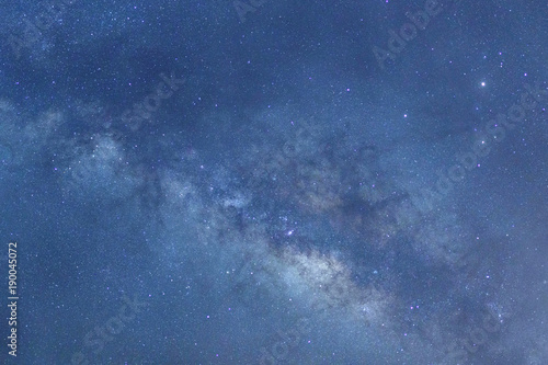 Starry night sky and milky way galaxy with stars and space dust in the universe