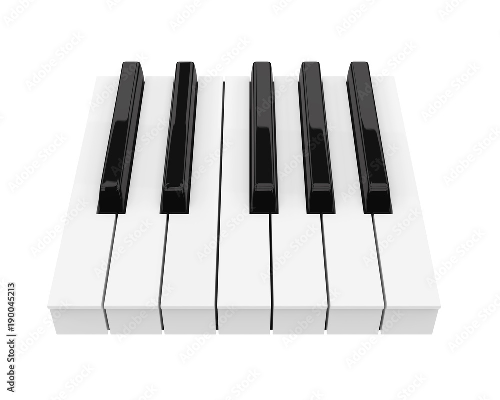 Fototapeta premium Black and White Piano Keys
