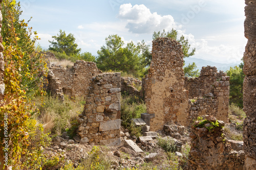 Ruins of the ancient town Syedra (Siedra), near Analya, Turkey