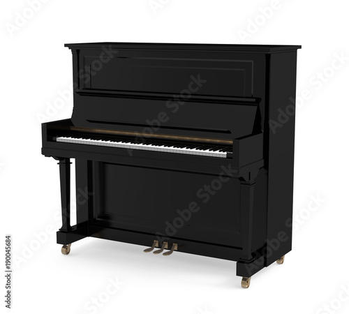 Quadro em tela Upright Piano Isolated