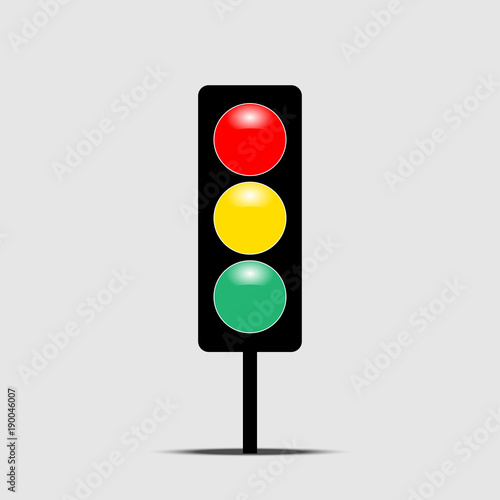 Traffic light icon vector