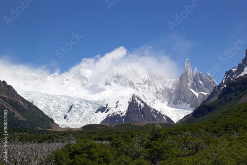 Cerro Torre Group at the Los Glaciares National Park, Argentina