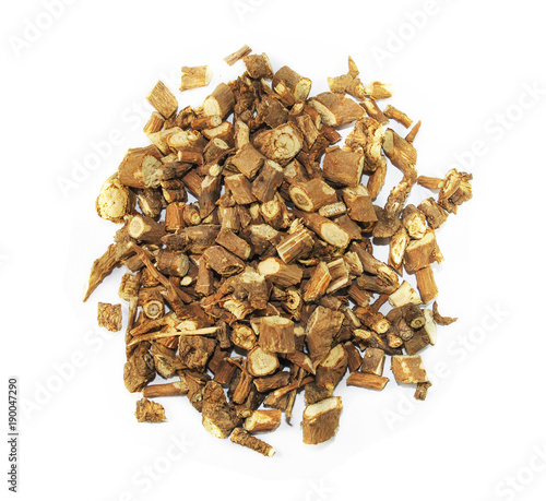 radix bupleuri, chinese herbal medicine isolated. Chai Hu