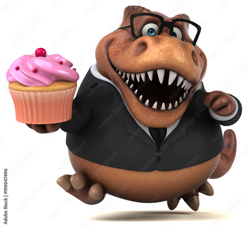 Fototapeta premium Fun Trex - 3D Illustration