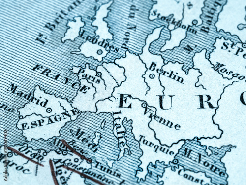 古い世界地図 ヨーロッパ