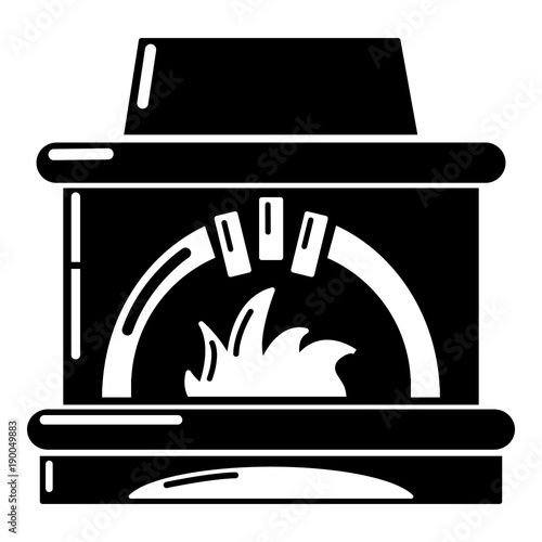 Blast furnace icon, simple style.
