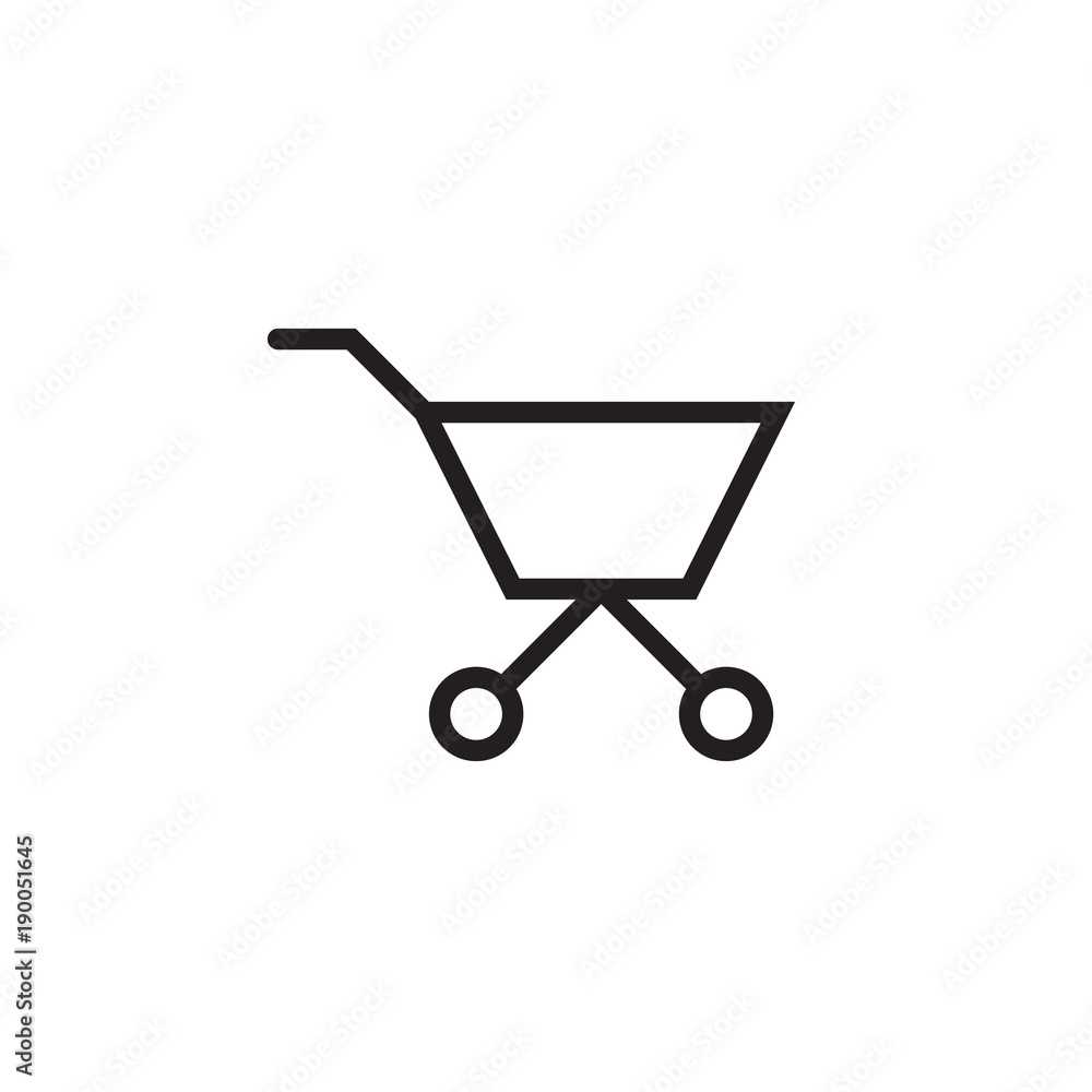 Shopping mall cart icon Vector illustration, EPS10. Shopping mall cart icon Vector illustration, EPS10.
