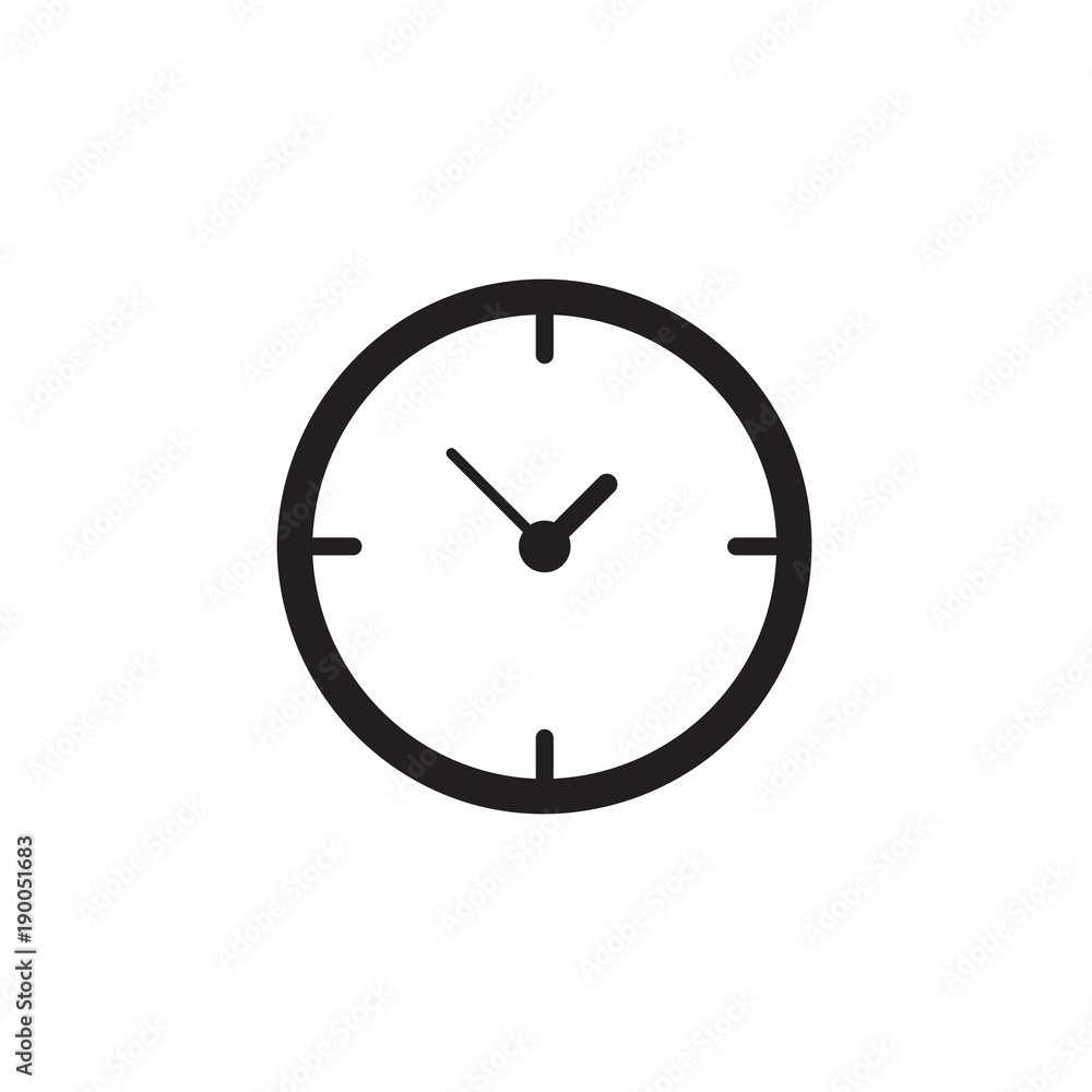 Clock icon Vector illustration, EPS10. Clock icon Vector illustration, EPS10.