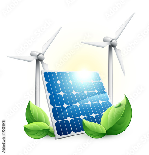 Ecologie Panneaux Solaires Eoliennes