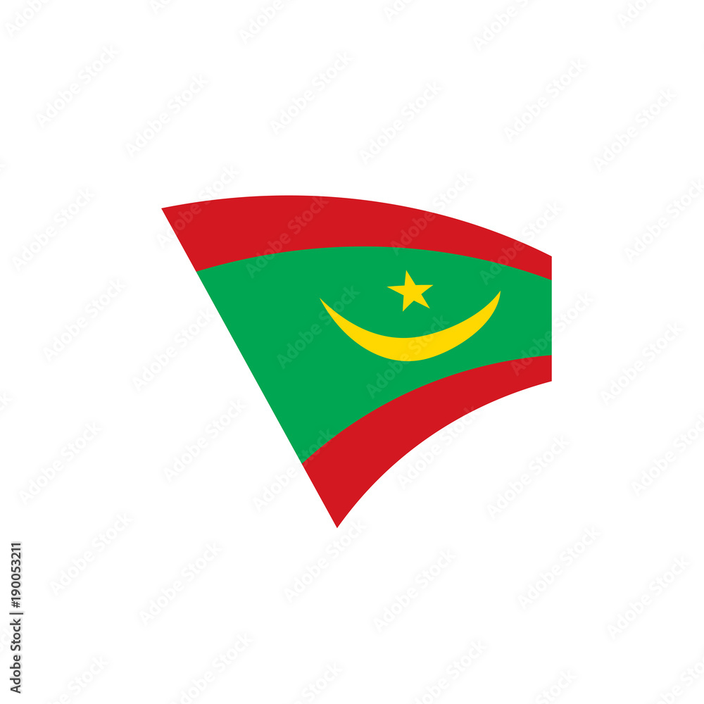 Mauritania flag, vector illustration Mauritania flag, vector illustration
