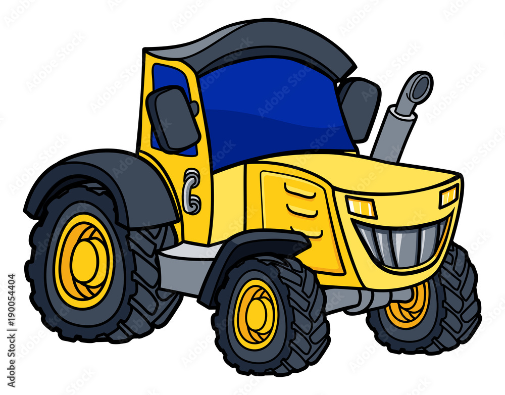 Fototapeta Tractor Cartoon