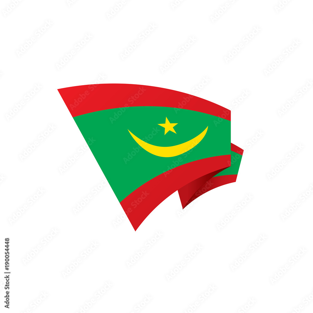 Mauritania flag, vector illustration Mauritania flag, vector illustration