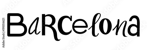 BARCELONA custom letters icon