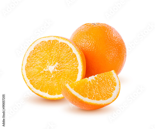 Orange isolated on white background. Full depth of field with clipping path.