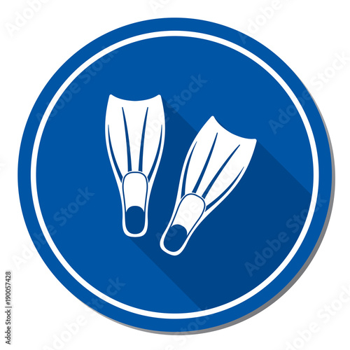 Diving flippers icon