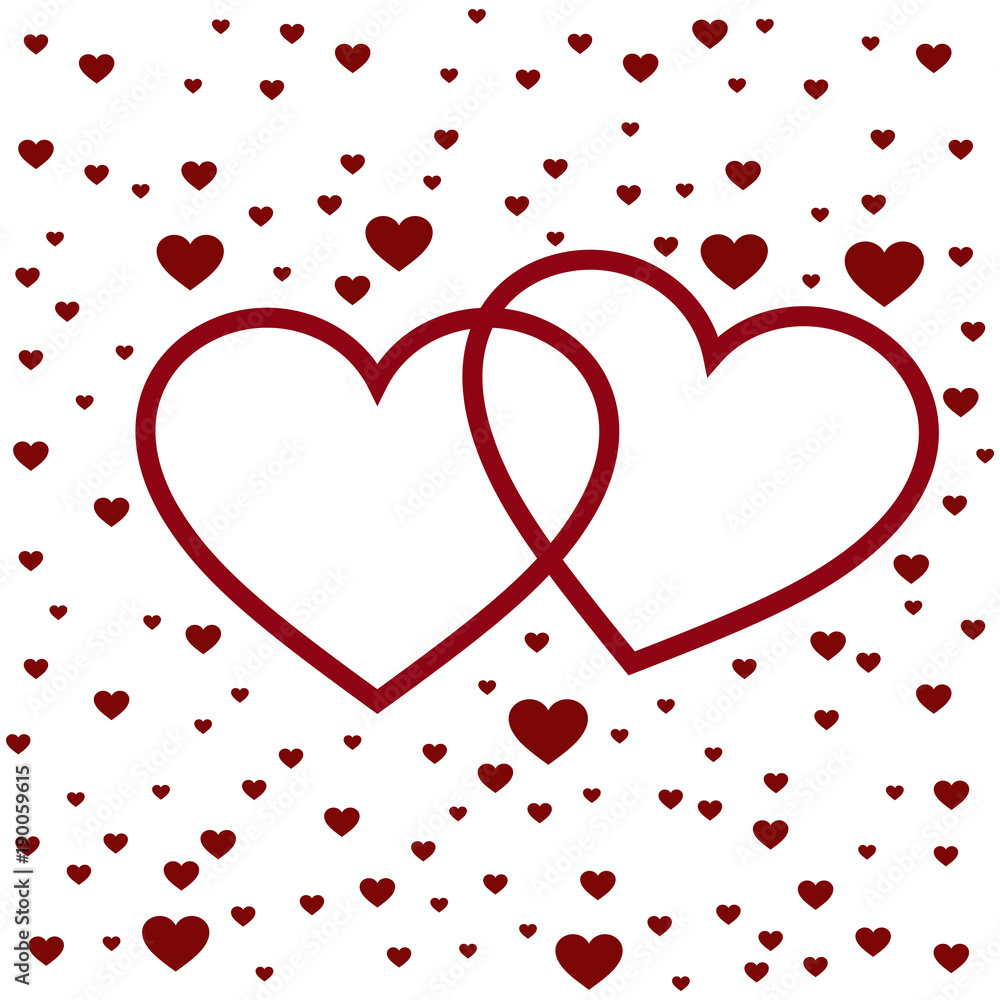 Abstract Love Heart and Valentines day Background Vector. Abstract Love Heart and Valentines day Background Vector.