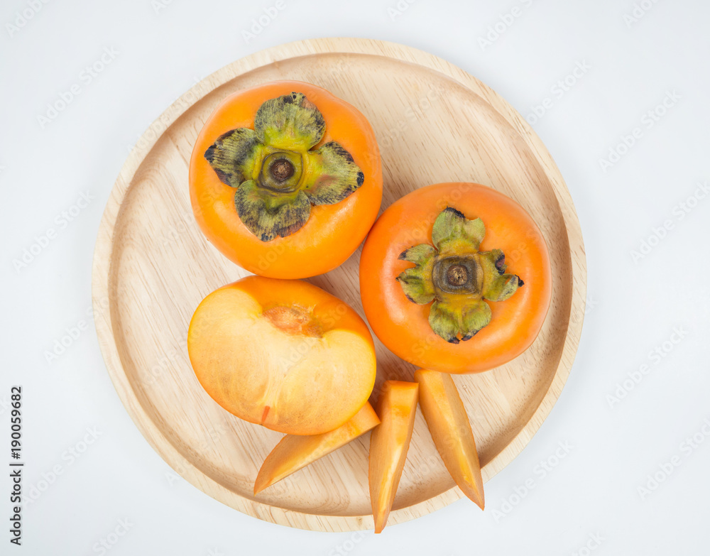 Persimmon (Plural persimmons)