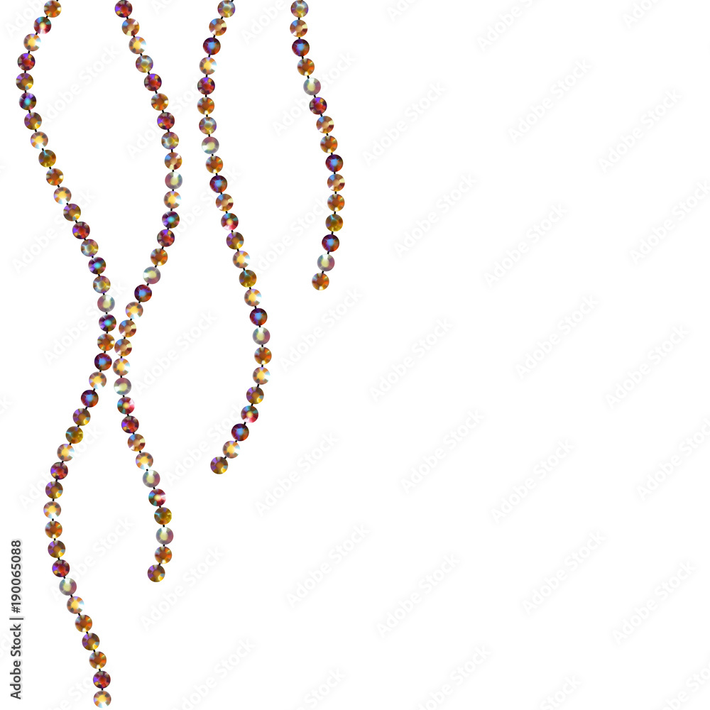 Diamonds. Gems. Garland. Decoration. Threads. Vector illustration. Jewelry. Crystals. Vertical pattern. Border. Diamonds. Gems. Garland. Decoration. Threads. Vector illustration. Jewelry. Crystals. Vertical pattern. Border.